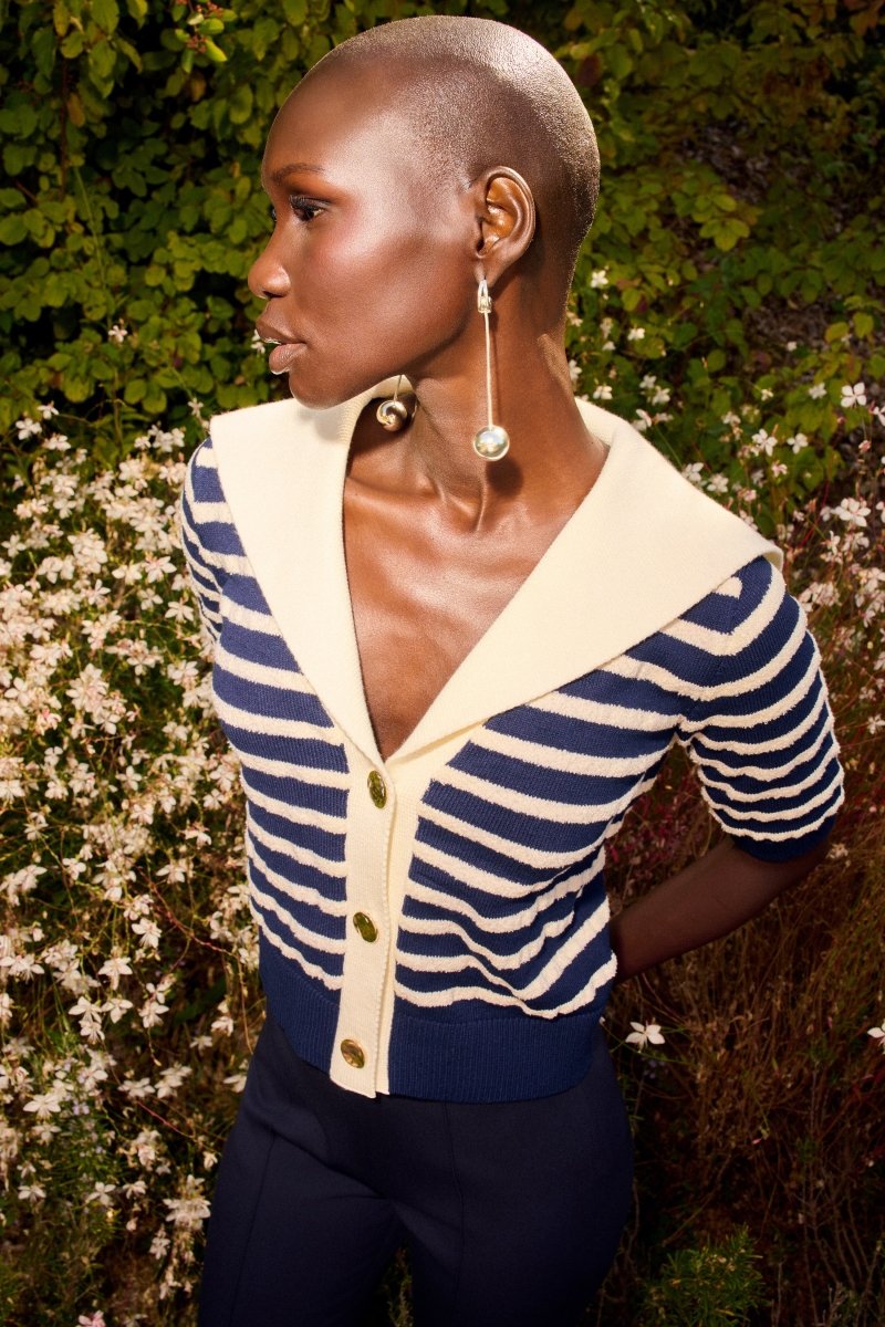 Cardigan mit Matrosenkragen-Rich & Royal