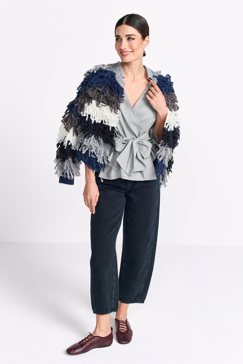 Shaggy Cardigan - Look-Rich & Royal