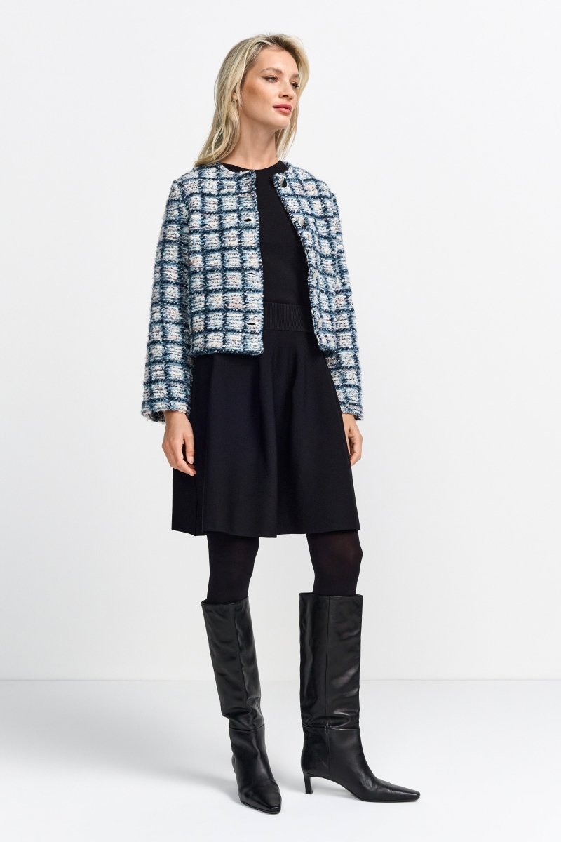 Checked Bouclé Jacket with Buttons Rich & Royal