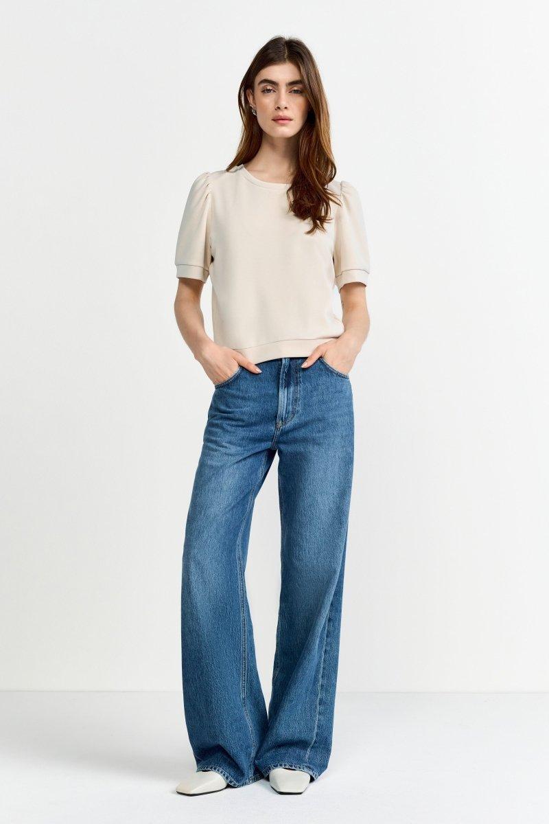 T-Shirt mit Puffärmeln-Rich & Royal