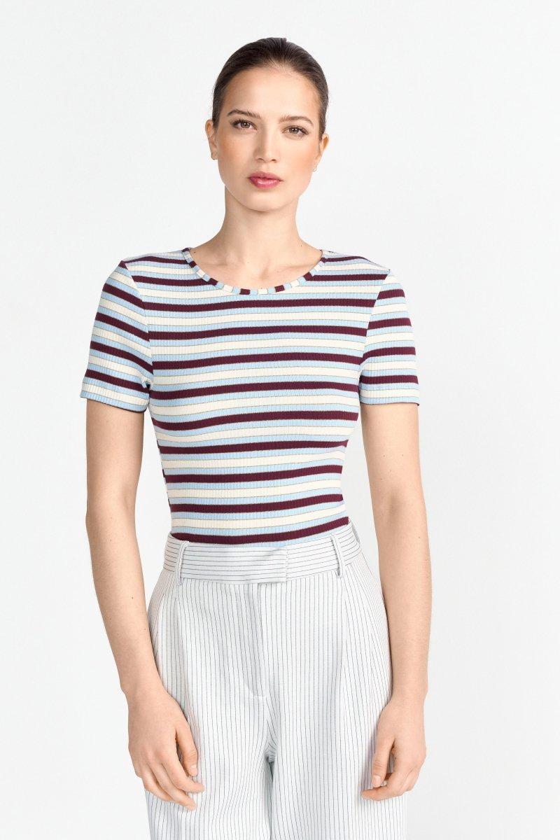 Ringelshirt mit Glanzgarn-Rich & Royal