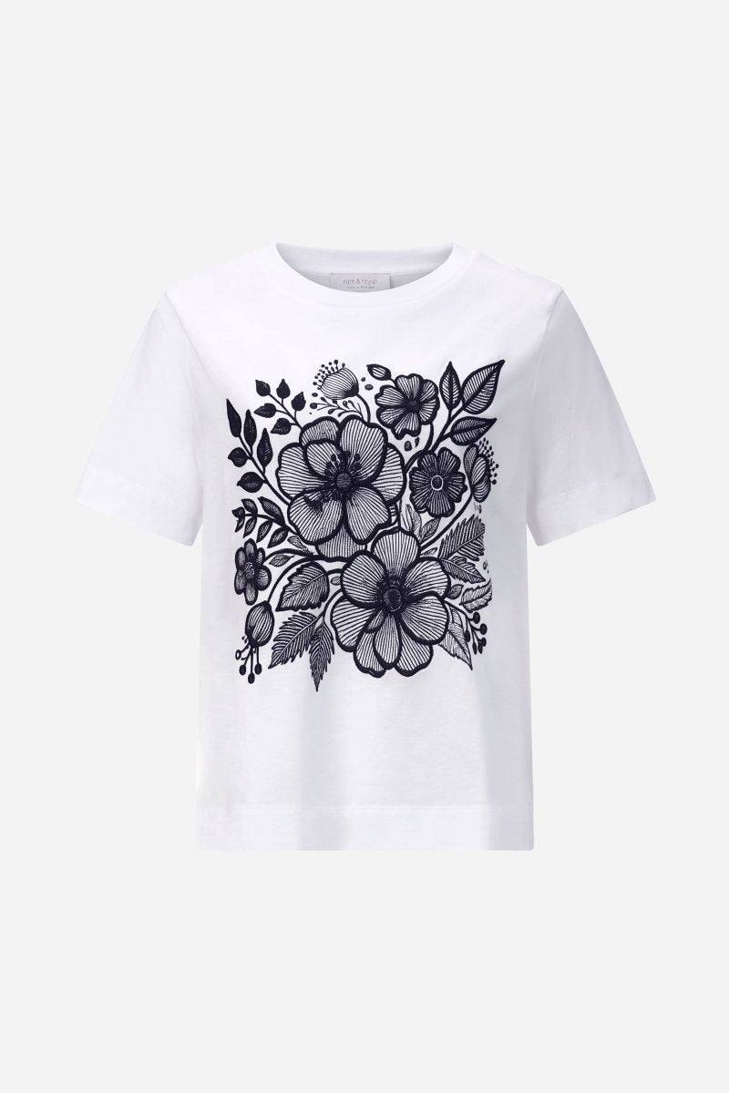 T-Shirt mit Blumenprint-Rich & Royal