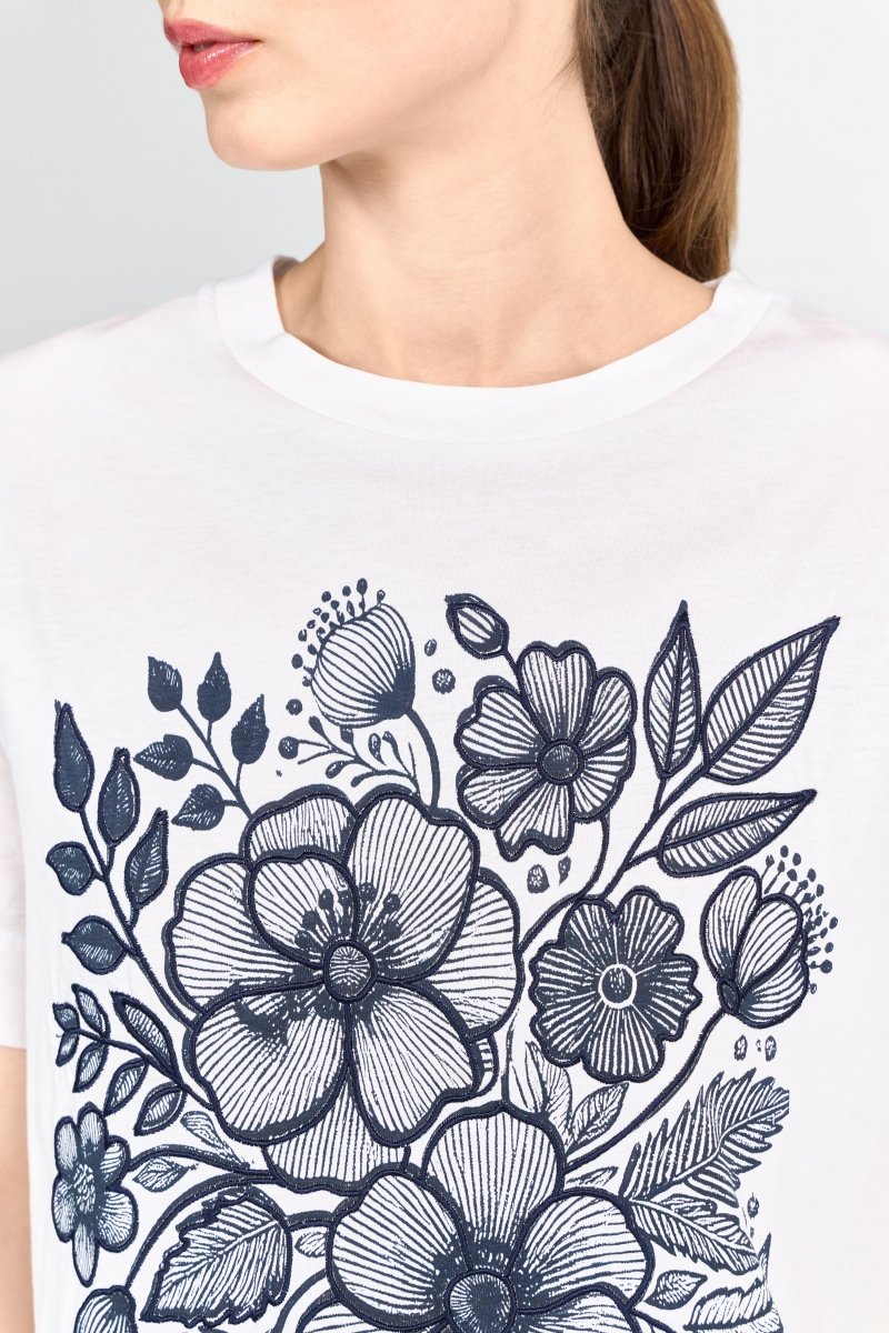 T-Shirt mit Blumenprint-Rich & Royal