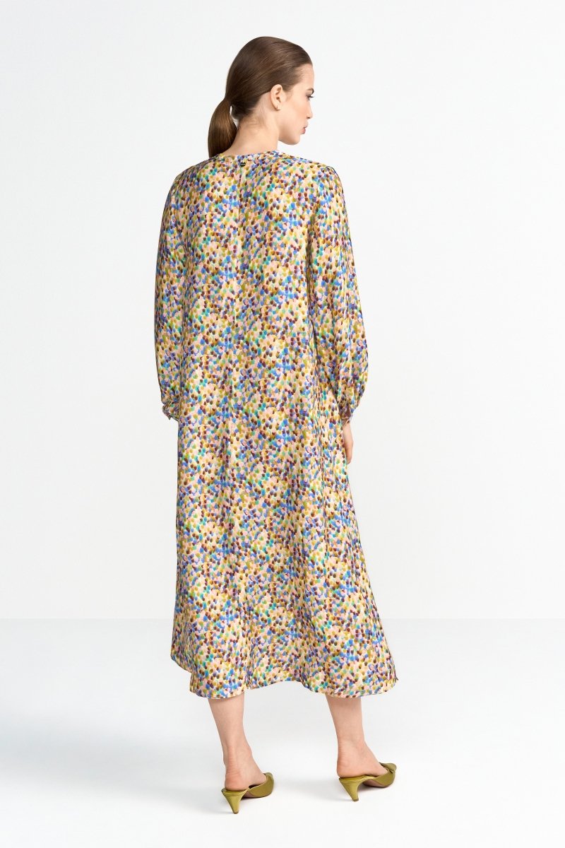 Blusenkleid mit Multicolor-Print-Rich & Royal