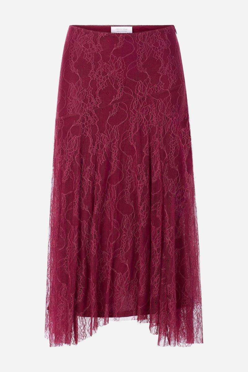 Midi-Spitzenrock-Rich & Royal