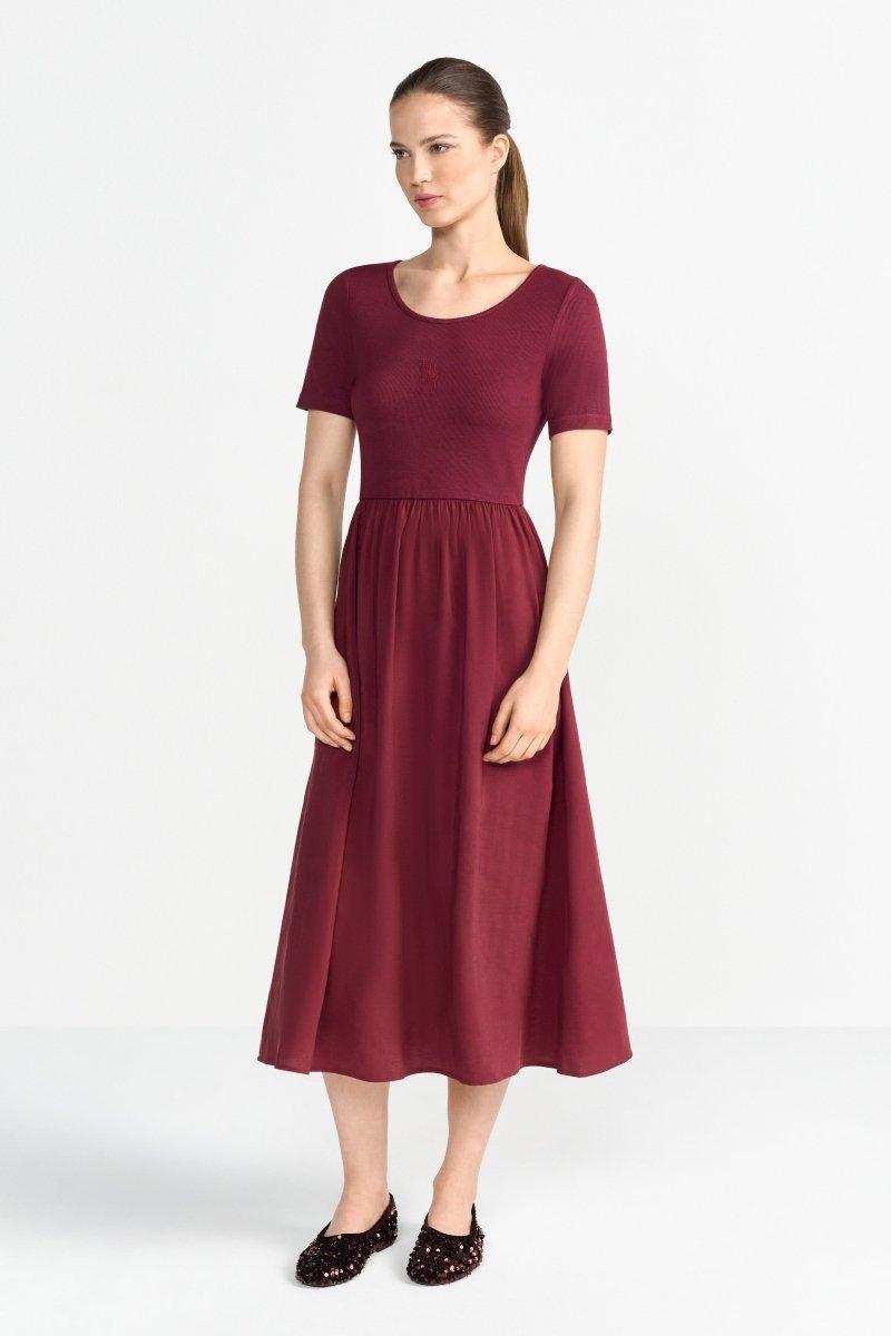 Midikleid mit Jersey-Top-Rich & Royal