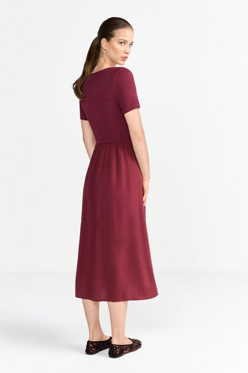 Midikleid mit Jersey-Top-Rich & Royal