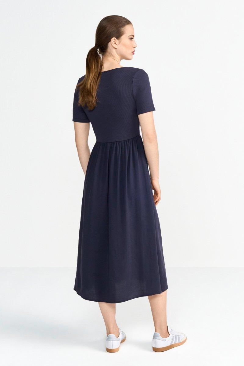 Midikleid mit Jersey-Top-Rich & Royal