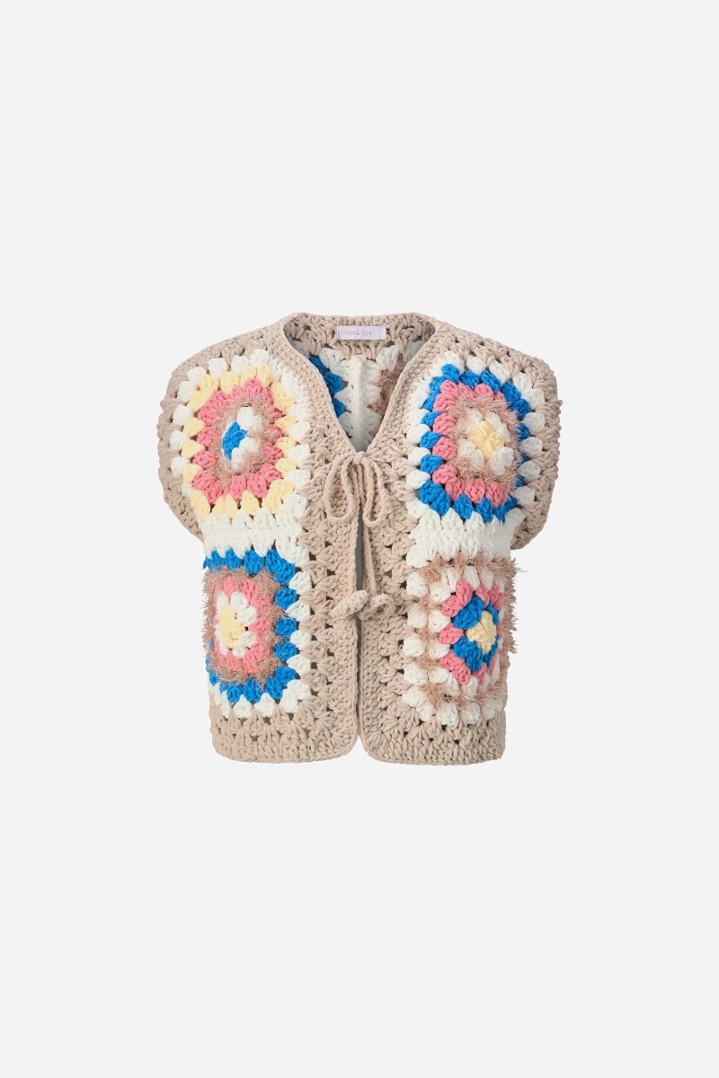 Häkelweste mit Granny Squares-Rich & Royal