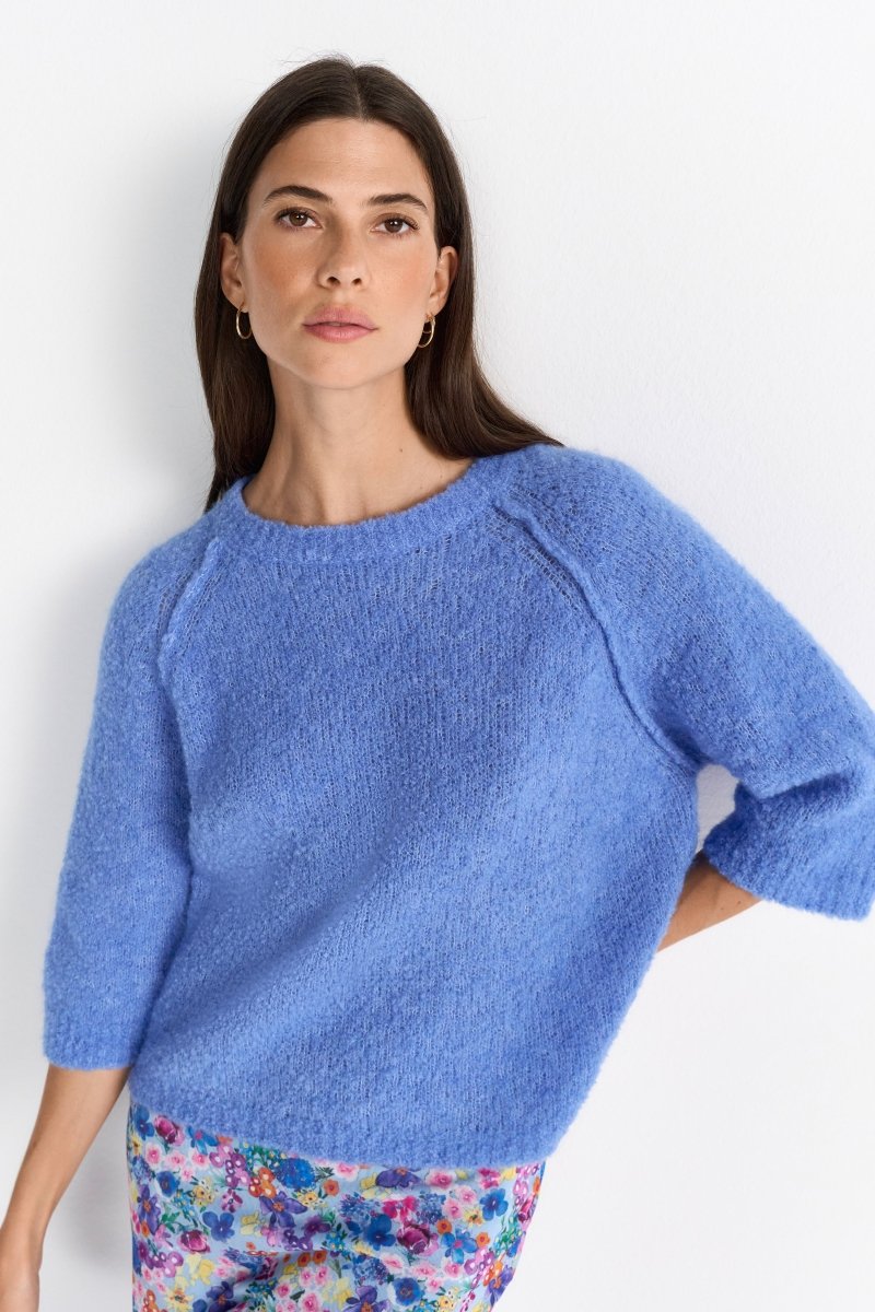Halbarm-Strickpullover-Rich & Royal
