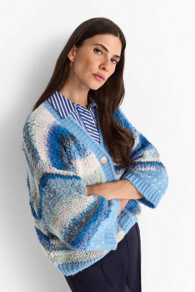 Strick-Cardigan mit Knöpfen-Rich & Royal