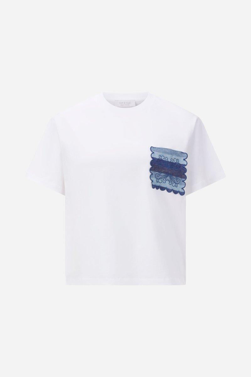 Weißes Oversized T-Shirt-Rich & Royal