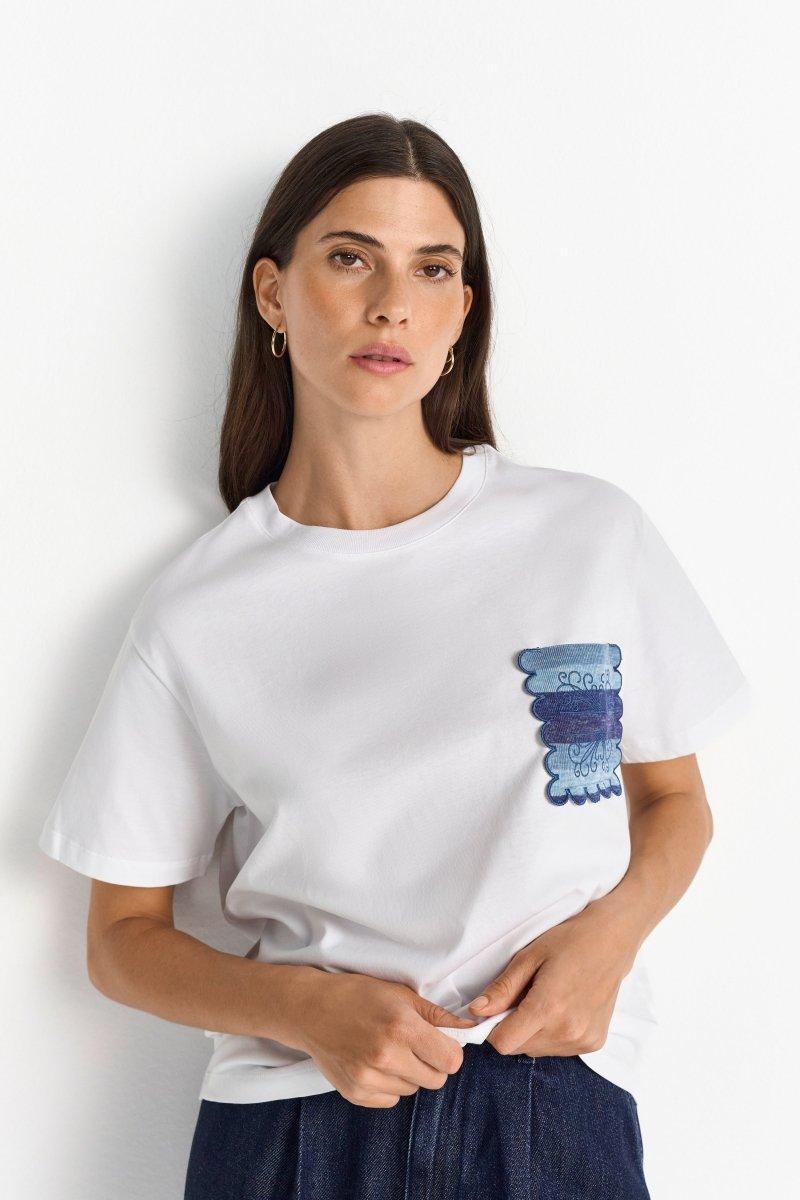 Weißes Oversized T-Shirt-Rich & Royal