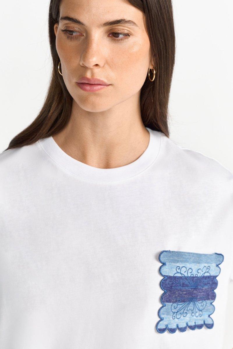 Weißes Oversized T-Shirt-Rich & Royal