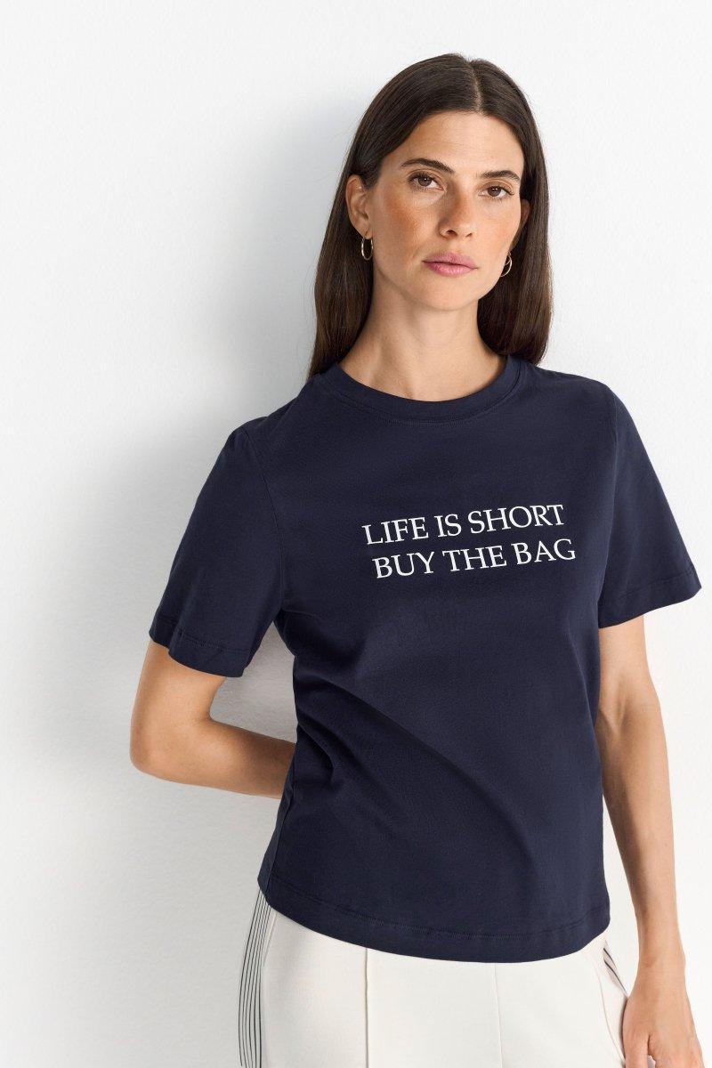 T-Shirt mit Statement-Print-Rich & Royal