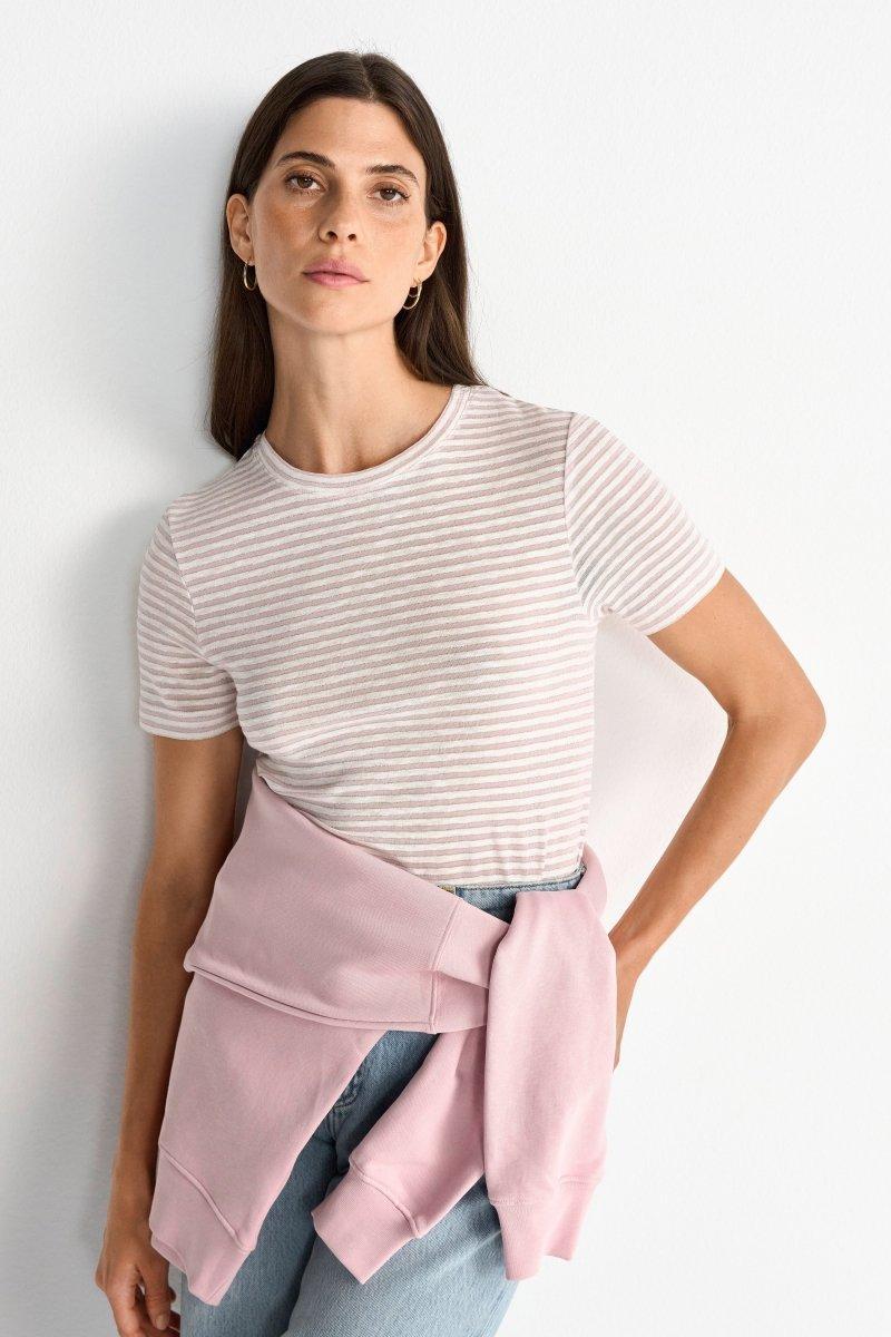 Streifenshirt mit Glanzgarn-Rich & Royal