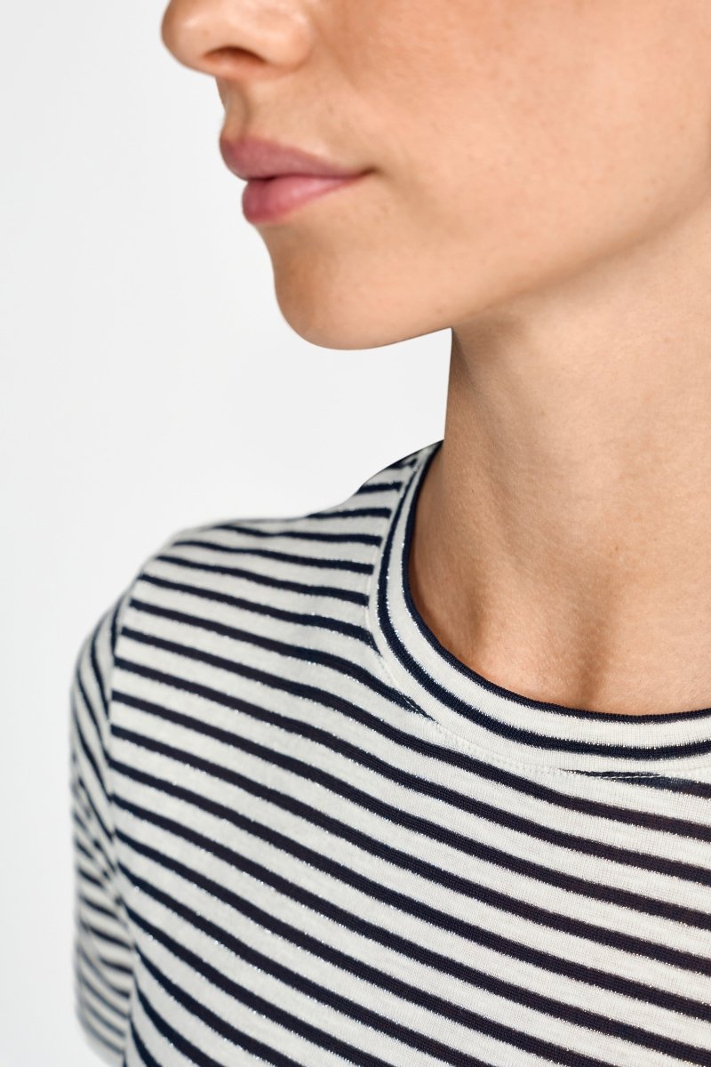 Streifenshirt mit Glanzgarn-Rich & Royal
