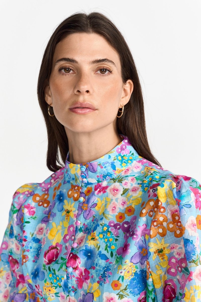 Blusenkleid mit Seidenanteil-Rich & Royal