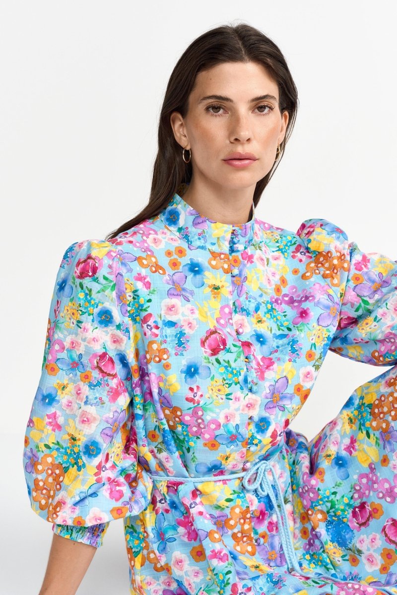 Blusenkleid mit Seidenanteil-Rich & Royal