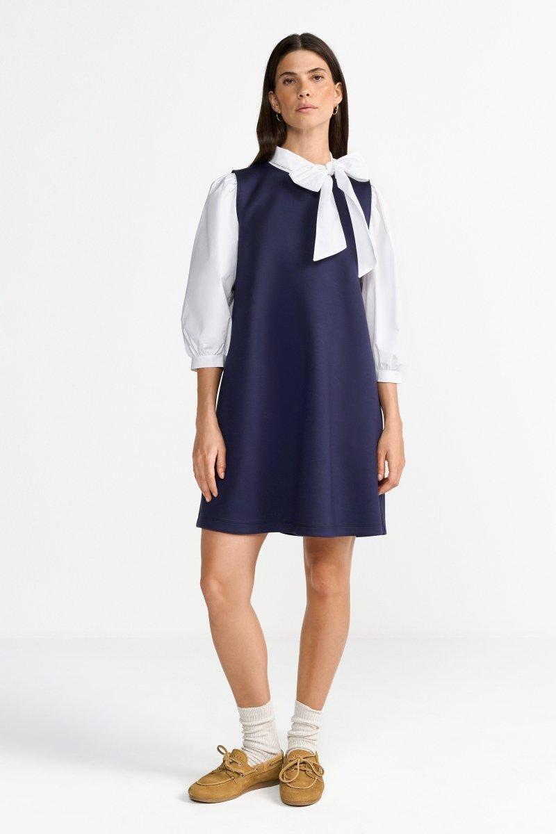 Navyfarbenes Minikleid aus Jersey-Rich & Royal
