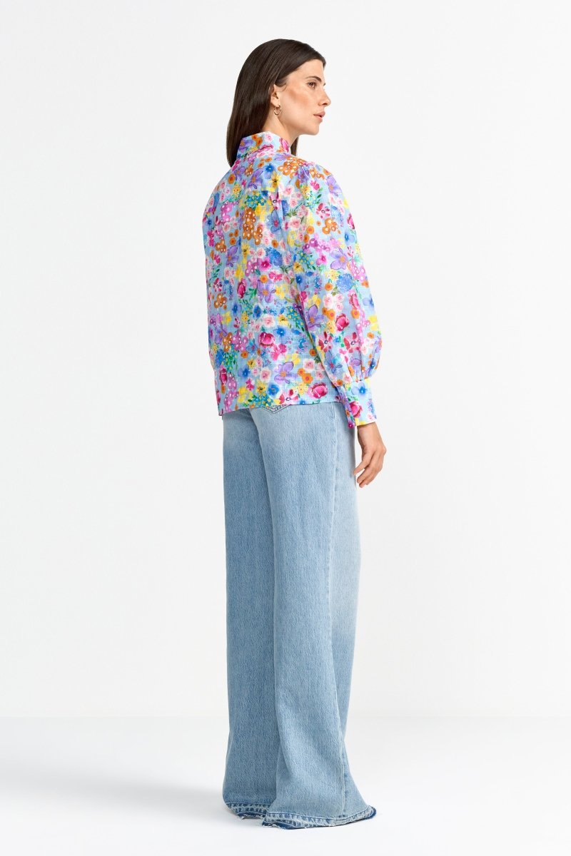 Bluse mit floralem Print-Rich & Royal