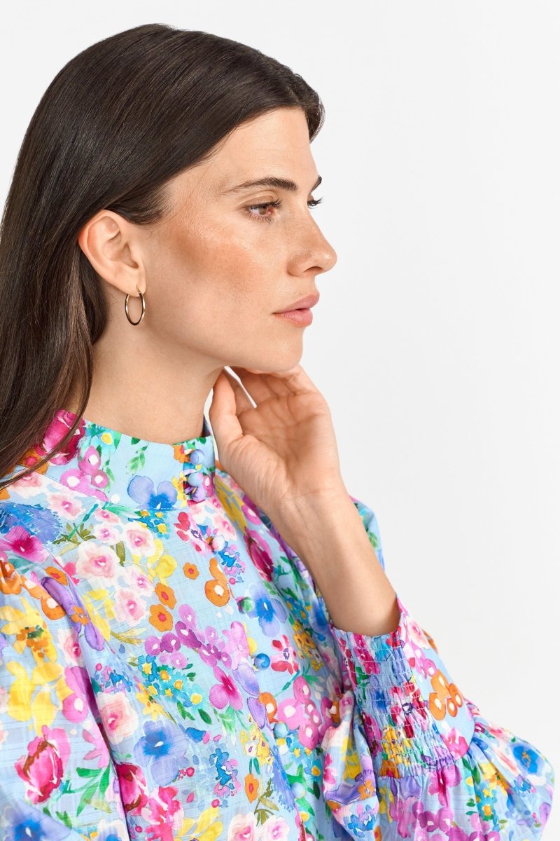 Bluse mit floralem Print-Rich & Royal