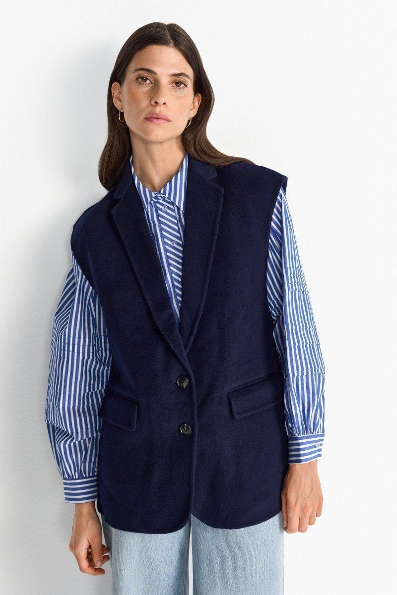 Weste mit Reverskragen-Rich & Royal