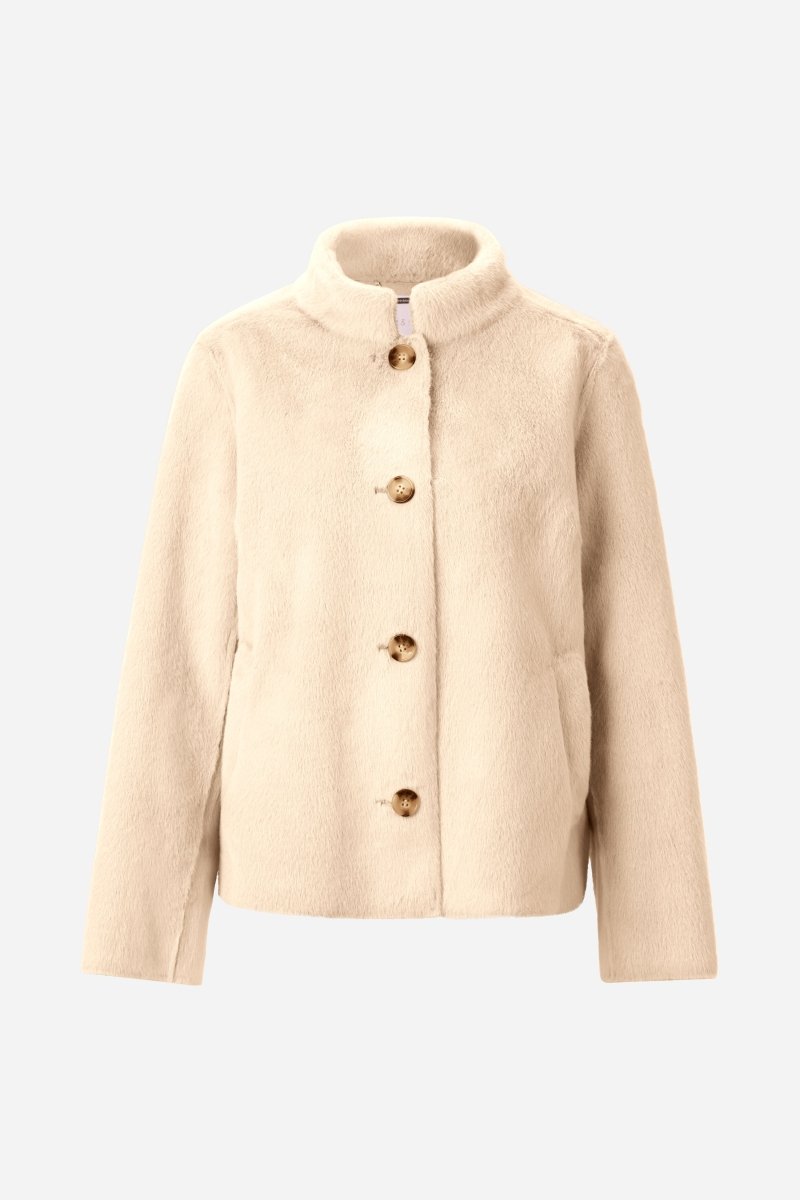 Kurzfelljacke mit Stehkragen-Rich & Royal