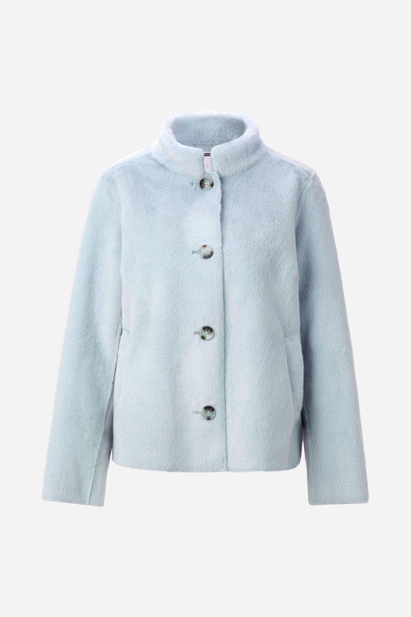 Kurzfelljacke mit Stehkragen-Rich & Royal