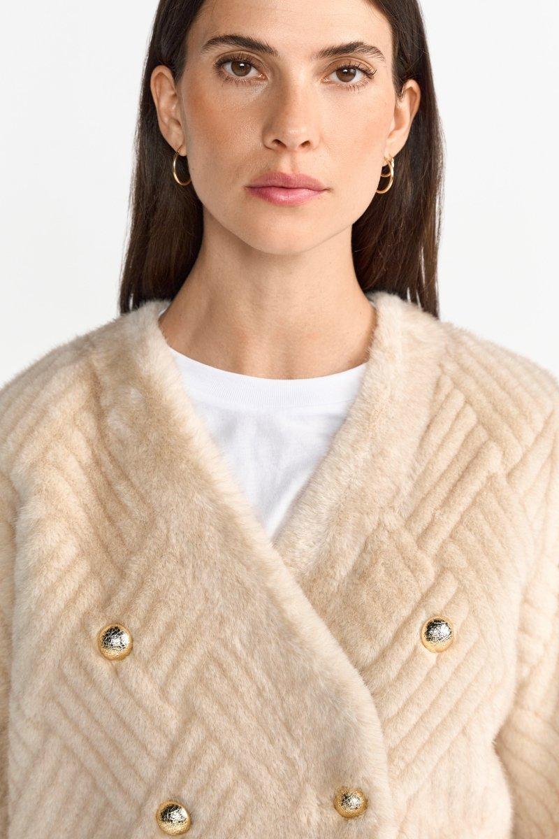 Kurzmantel mit goldenen Knöpfen-Rich & Royal