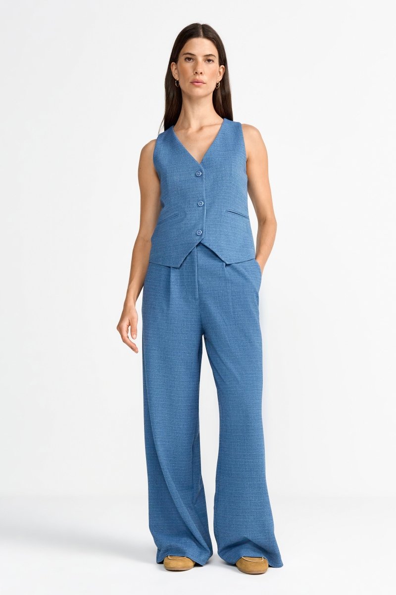 Stoffhose mit Bundfalten-Rich & Royal