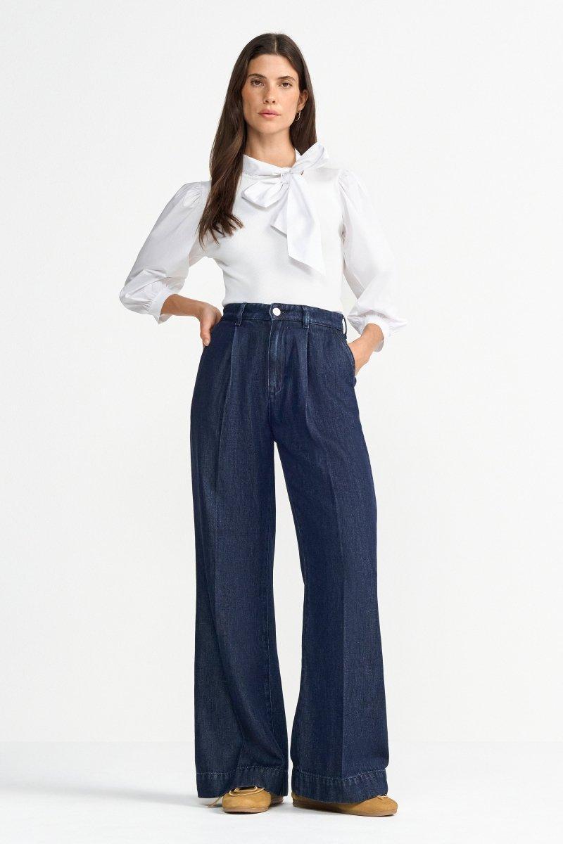 Wide-Leg-Jeans mit Bügelfalten-Rich & Royal