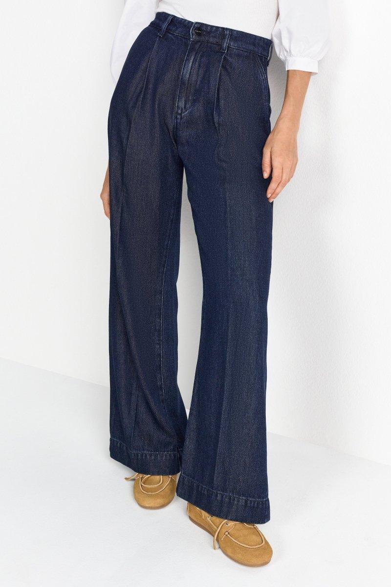 Wide-Leg-Jeans mit Bügelfalten-Rich & Royal