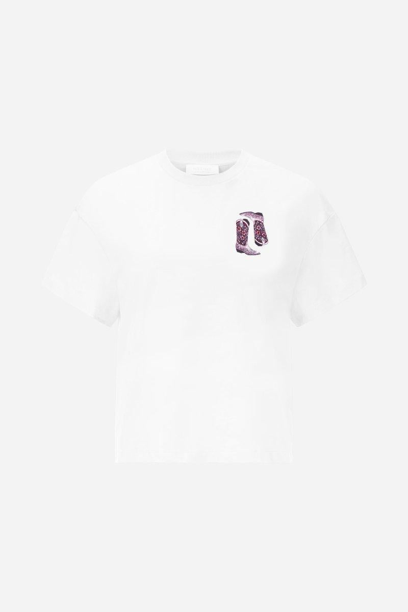 T-Shirt mit Applikationen-Rich & Royal