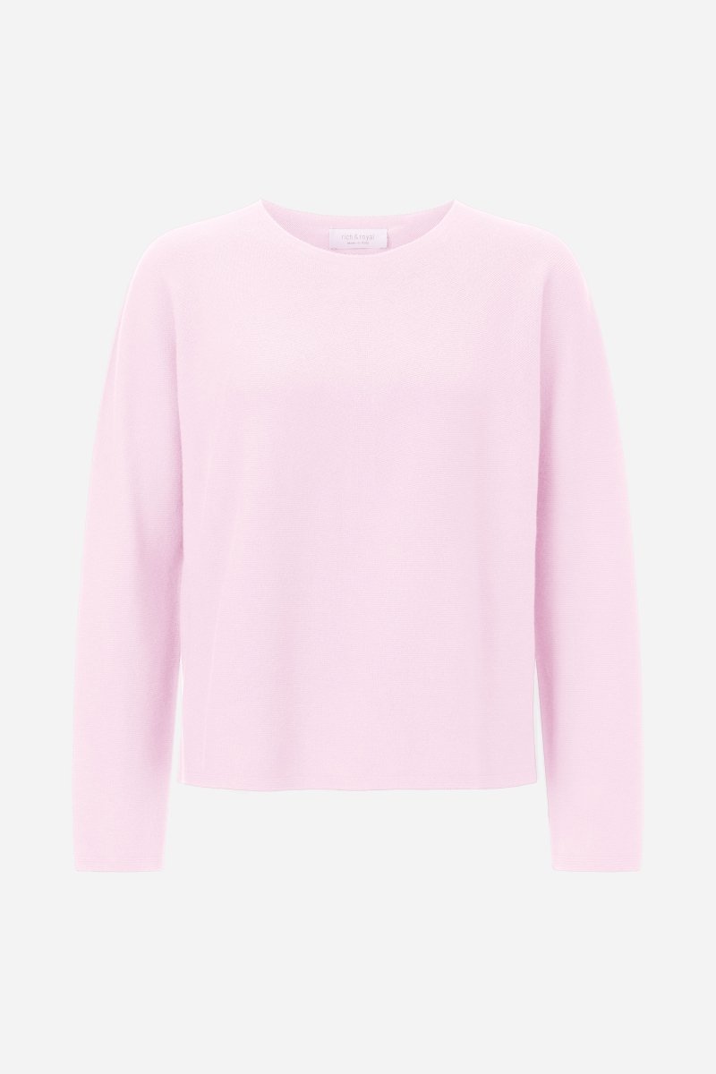 Feinstrickpullover mit Crewneck-Rich & Royal