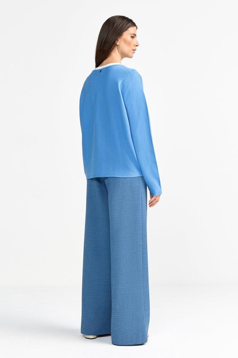 Feinstrickpullover mit Crewneck-Rich & Royal