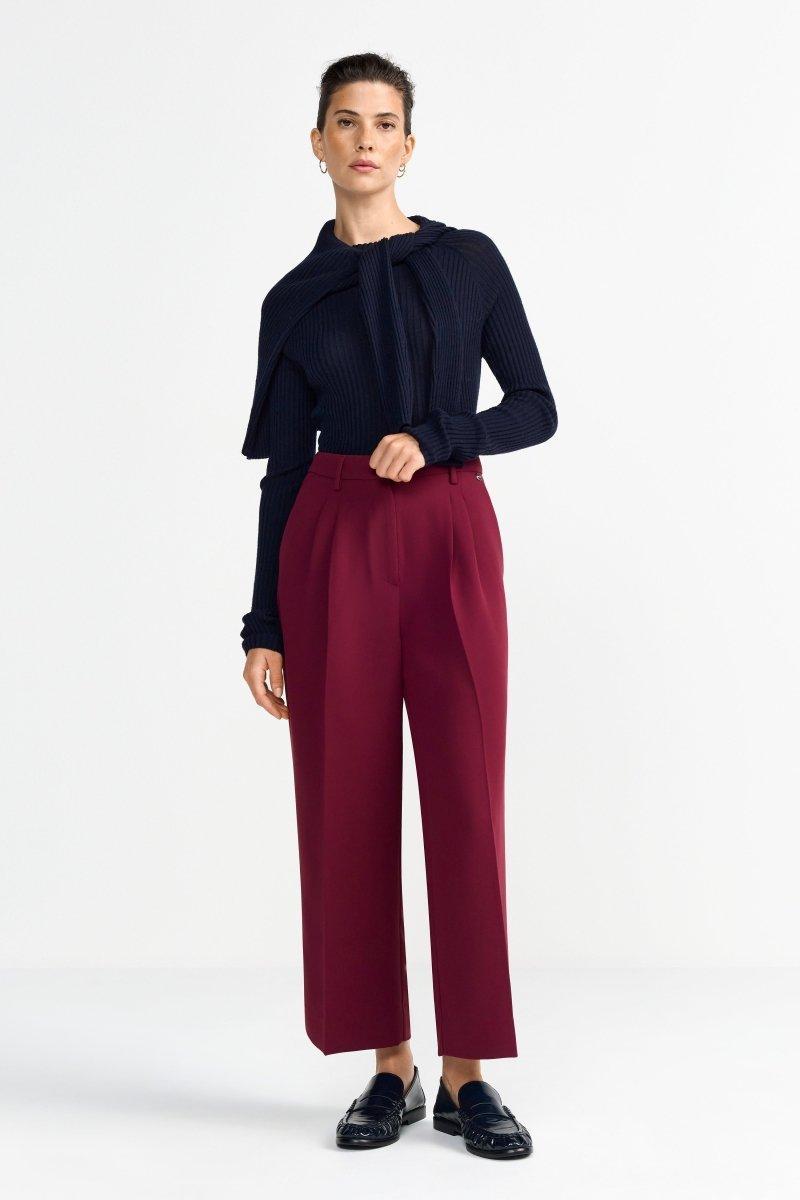 Merinopullover mit Stehkragen-Rich & Royal