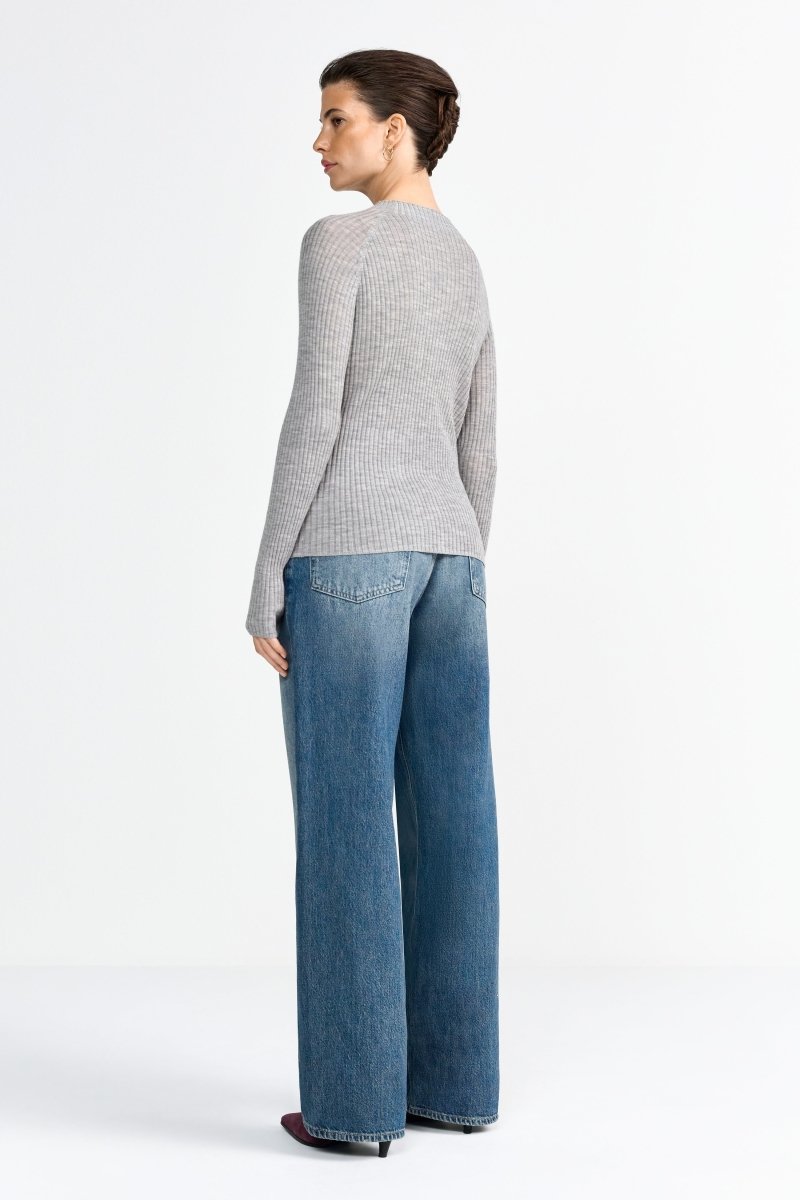 Merinopullover mit Stehkragen-Rich & Royal