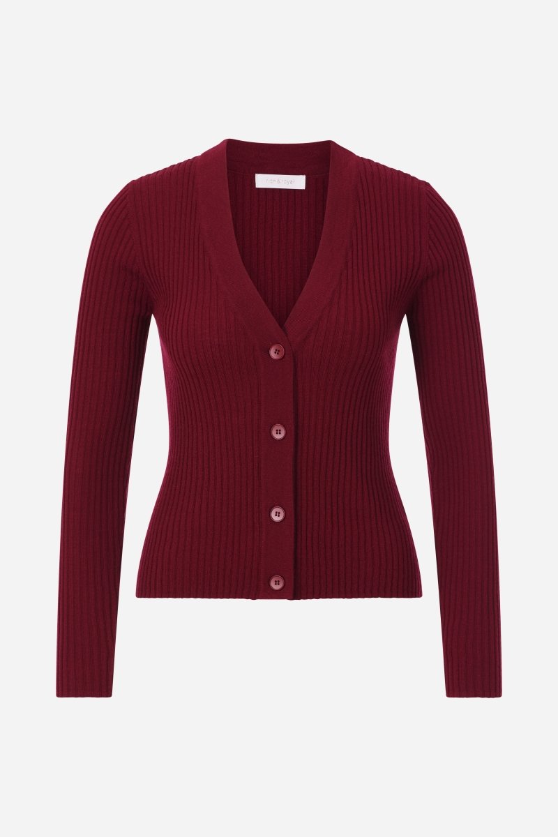 Kurze Strickjacke mit Knöpfen-Rich & Royal