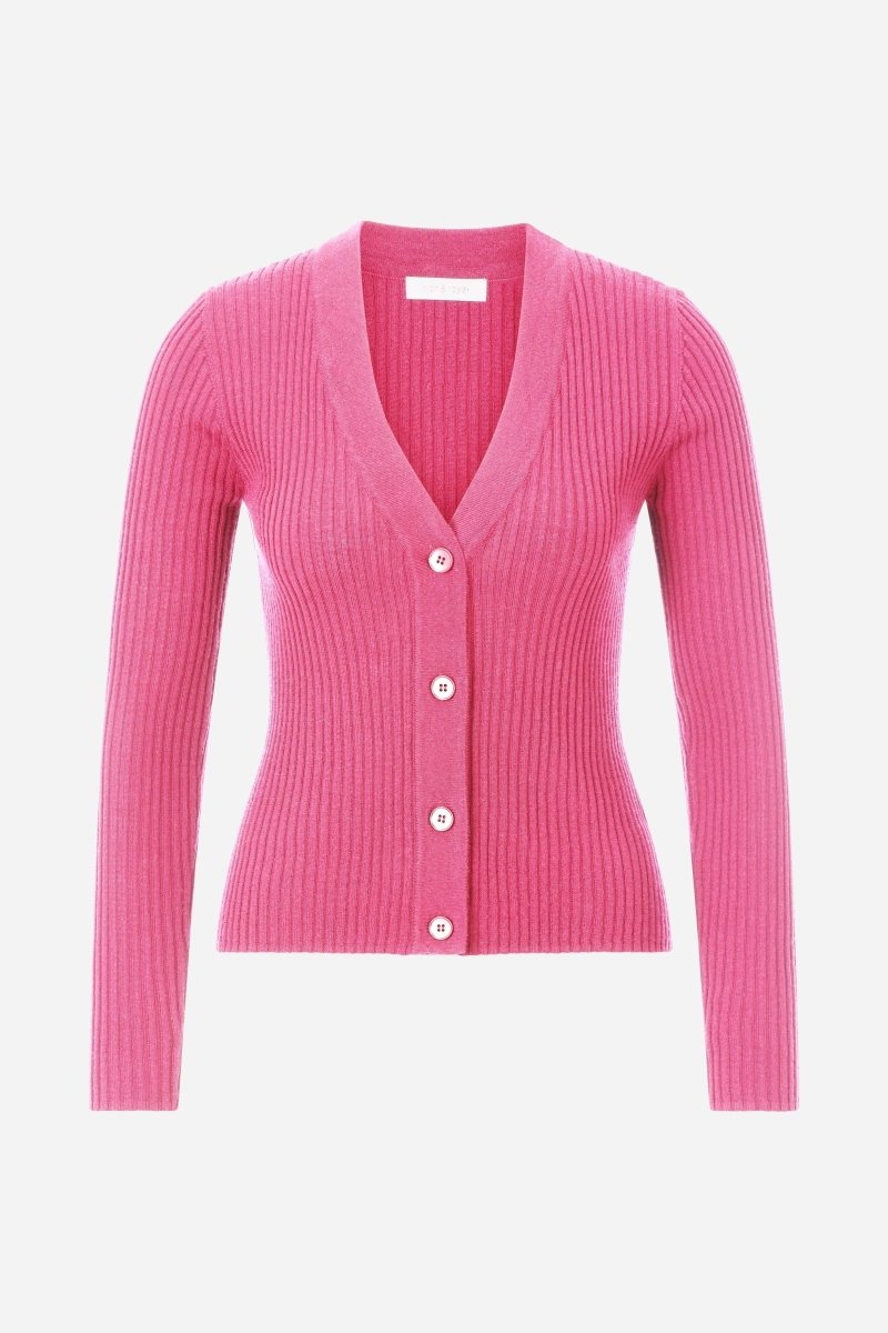 Kurze Strickjacke mit Knöpfen-Rich & Royal