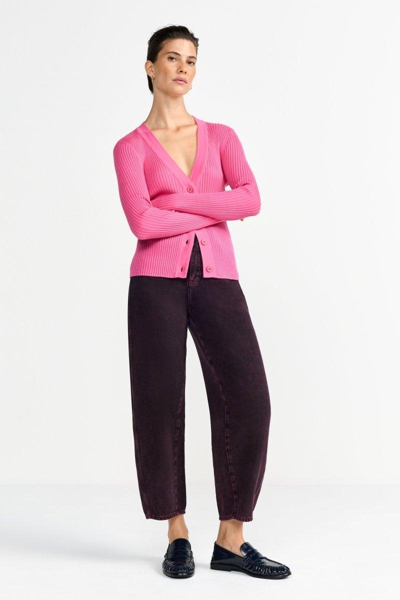 Kurze Strickjacke mit Knöpfen-Rich & Royal