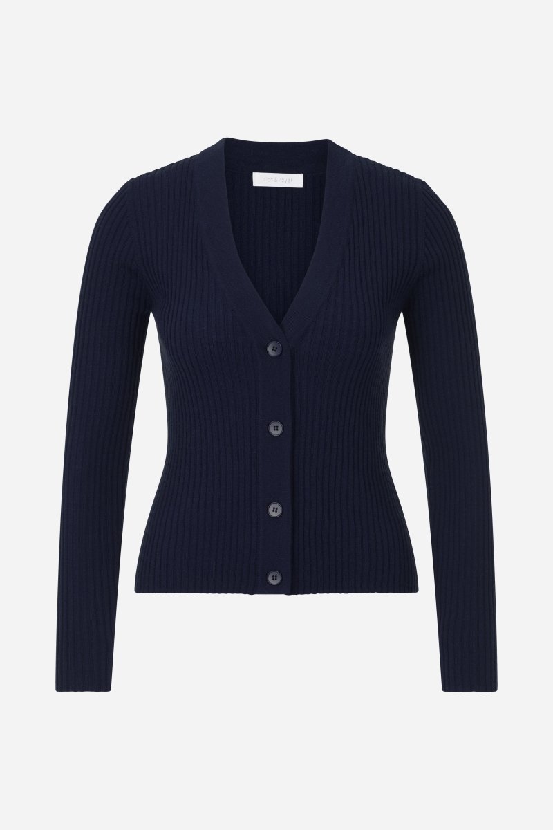 Kurze Strickjacke mit Knöpfen-Rich & Royal