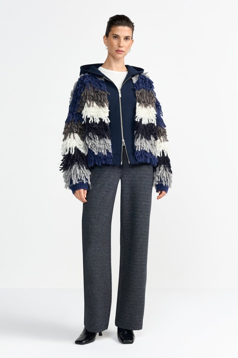 Cardigan mit Fransen-Rich & Royal