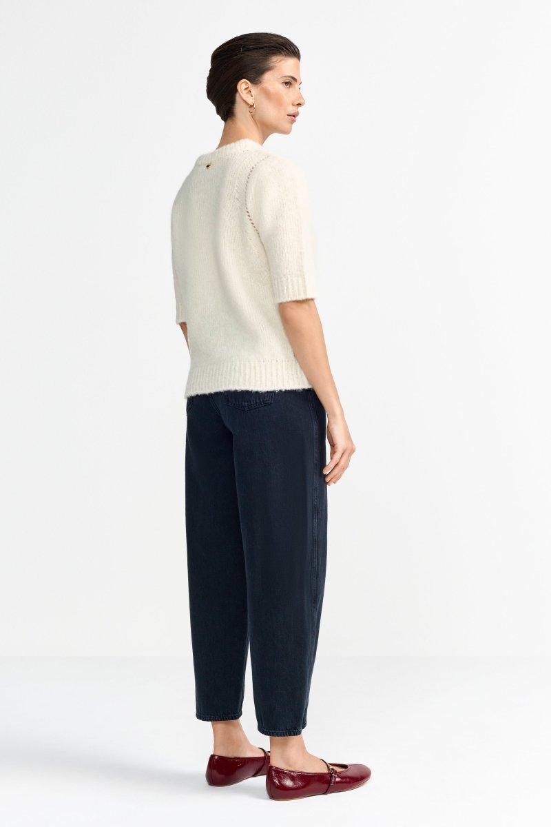 Halbarm-Wollpullover-Rich & Royal