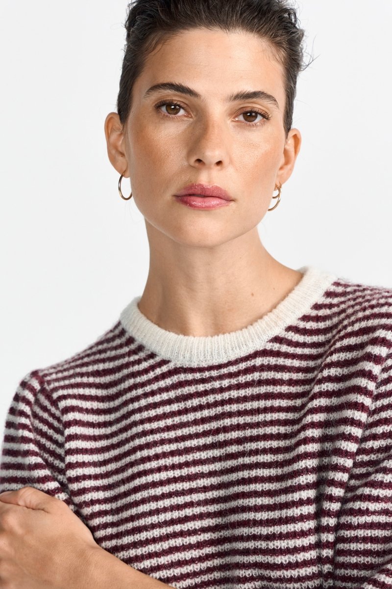 Gestreifter Strickpullover-Rich & Royal