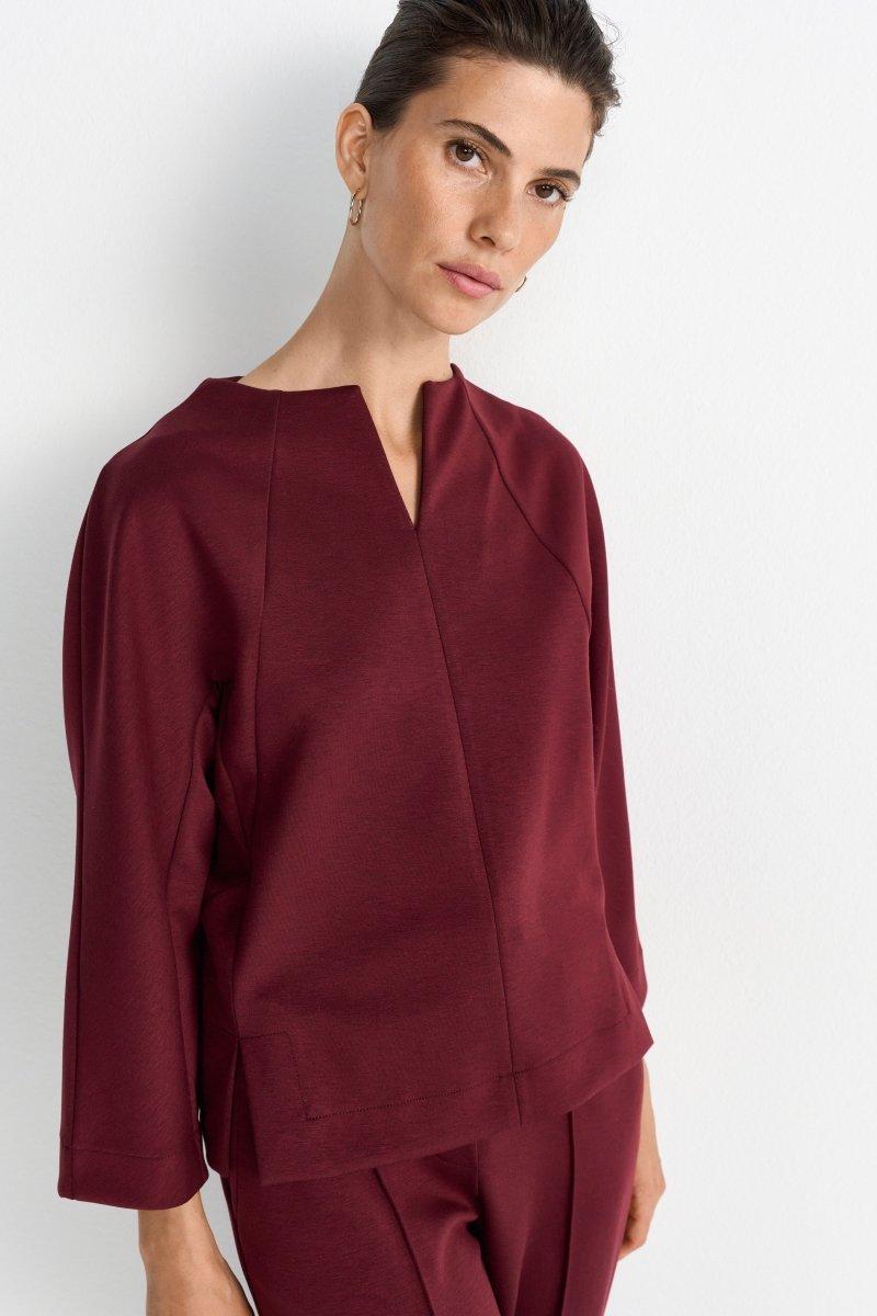 Jerseyshirt mit Seitenschlitzen-Rich & Royal