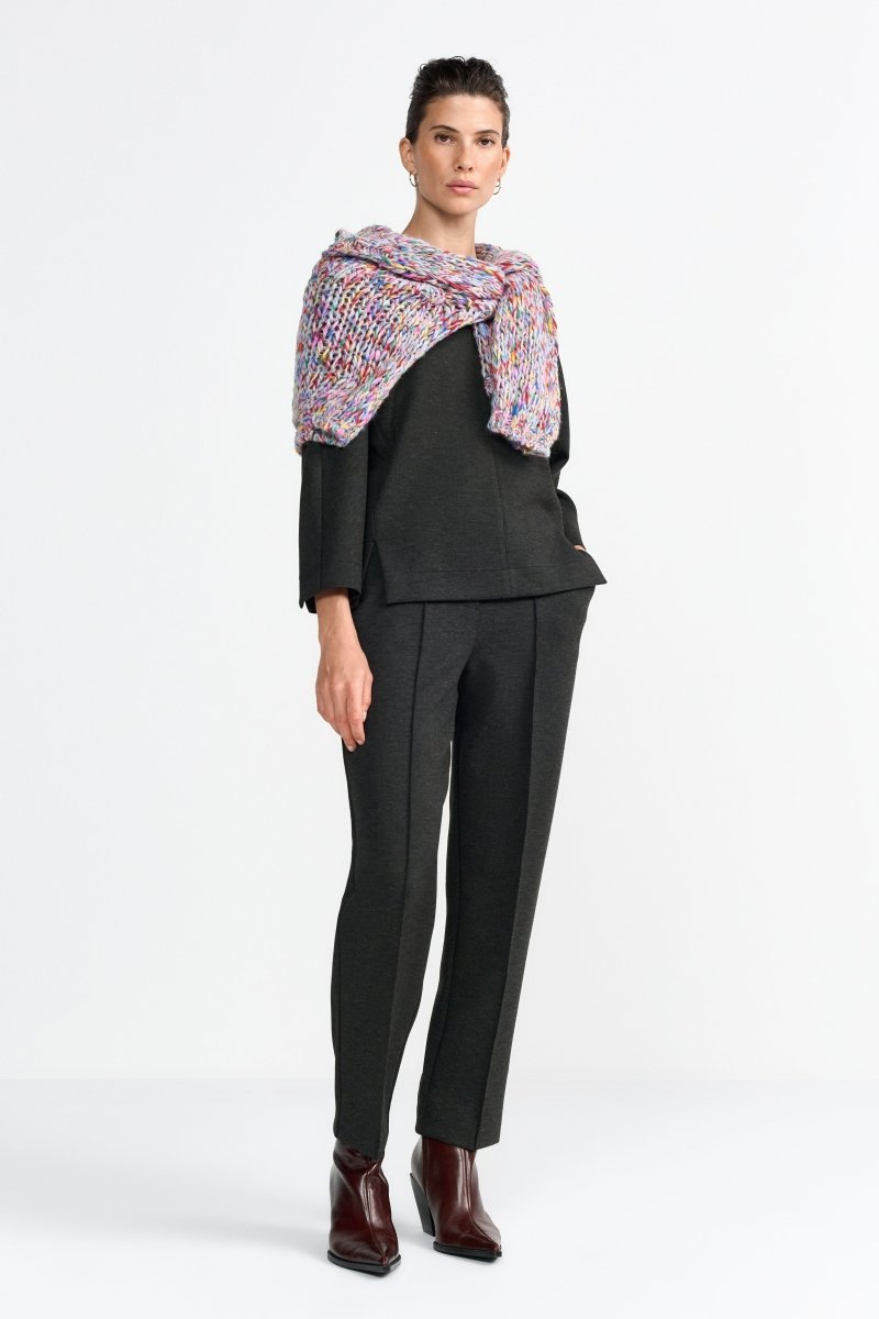 Jerseyshirt mit Seitenschlitzen-Rich & Royal