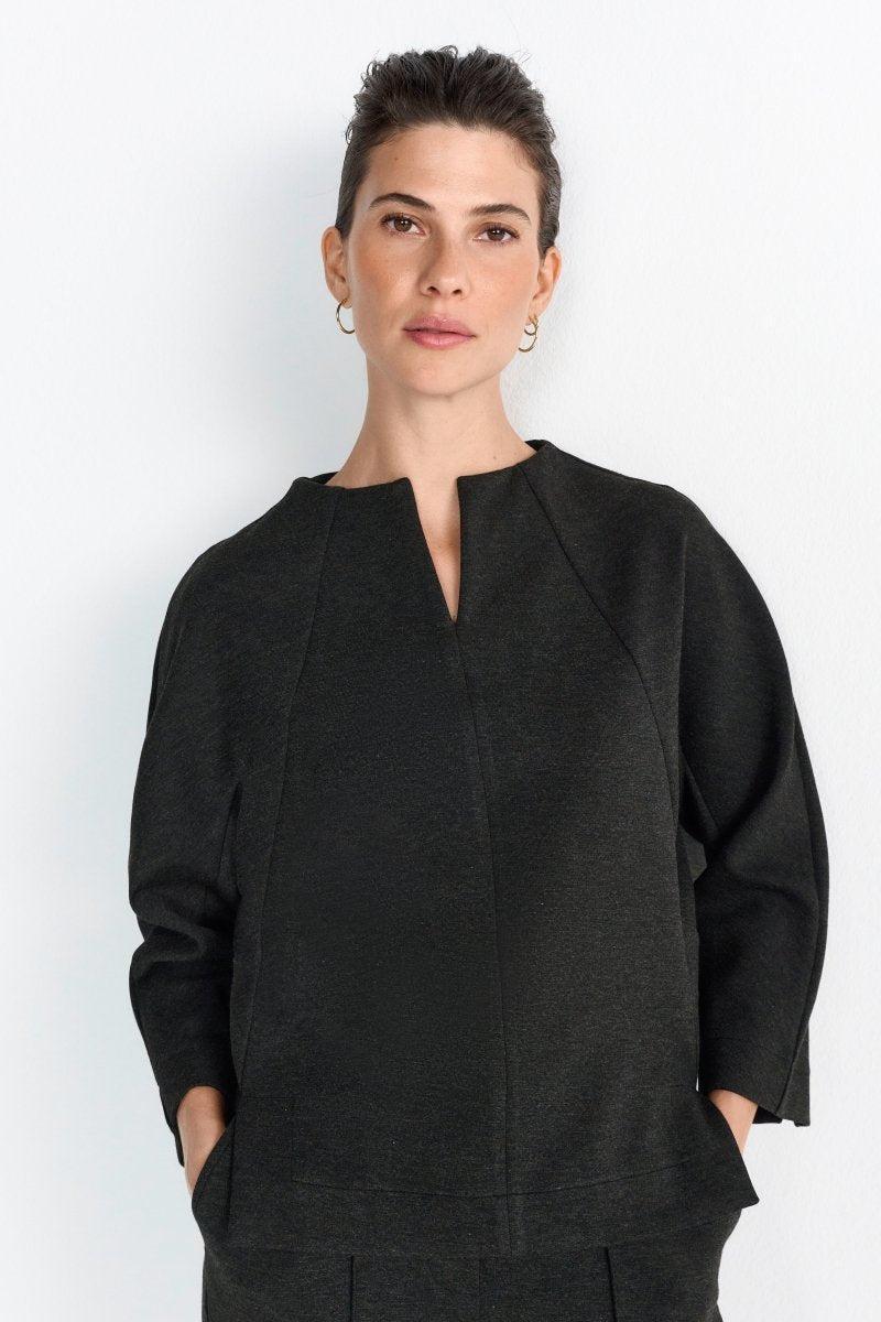 Jerseyshirt mit Seitenschlitzen-Rich & Royal