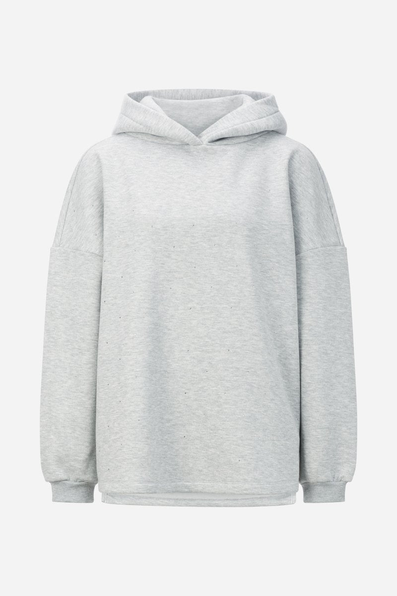 Hoodie mit Strassteinen-Rich & Royal