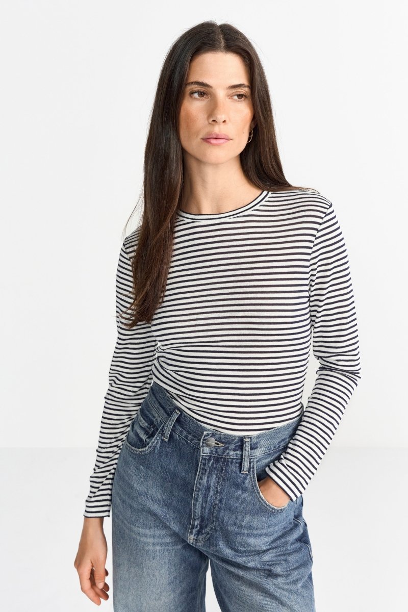 Longsleeve mit Glitzerfäden-Rich & Royal